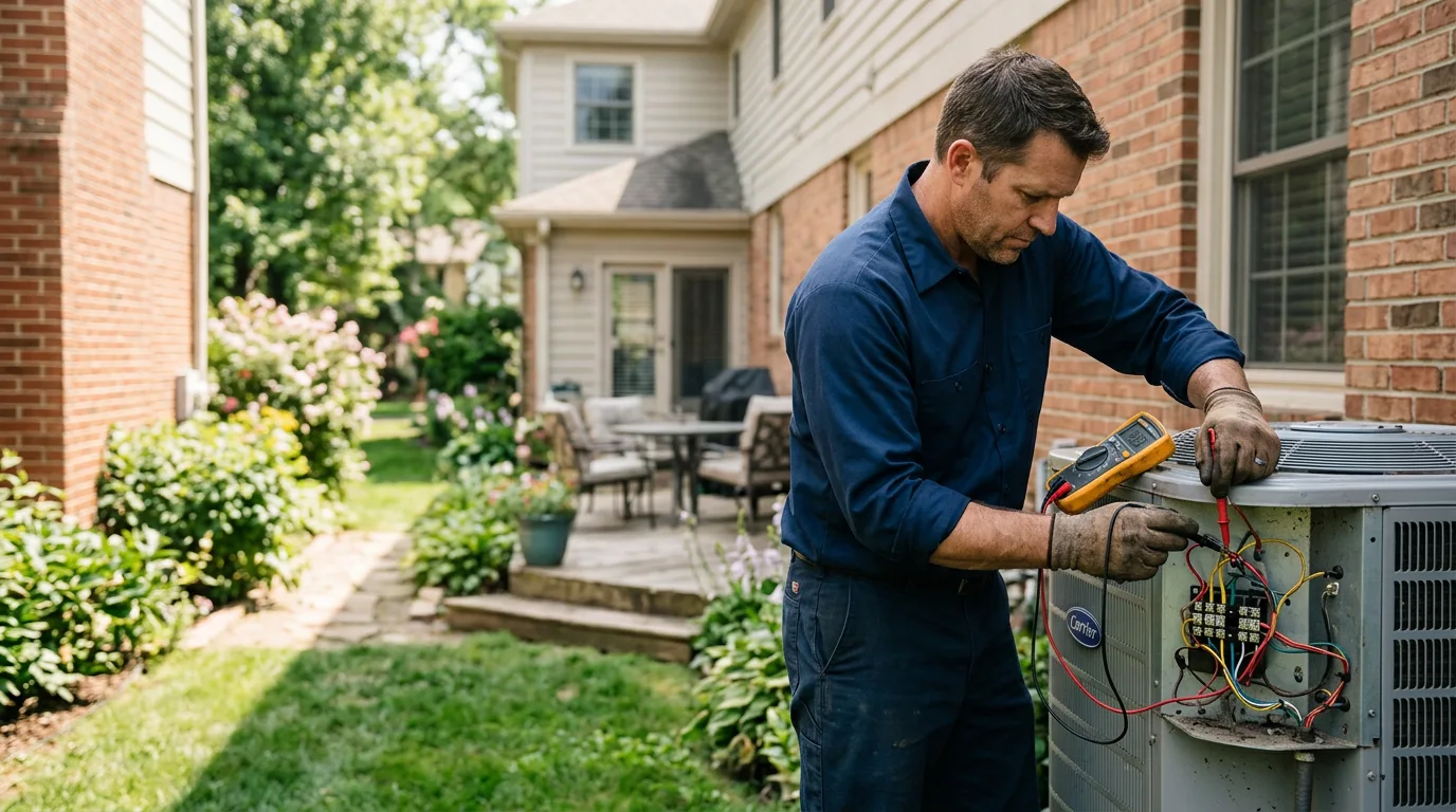 HVAC technician working near Beaver Dam, WI